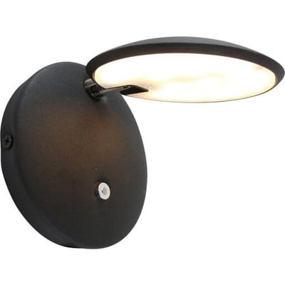 Steinhauer Zenith LED - Wandlamp Modern - Zwart - H:12cm - Ø:12cm - Universeel - Voor Binnen - Metaal - Wandlampen - Slaapkamer - Woonkamer