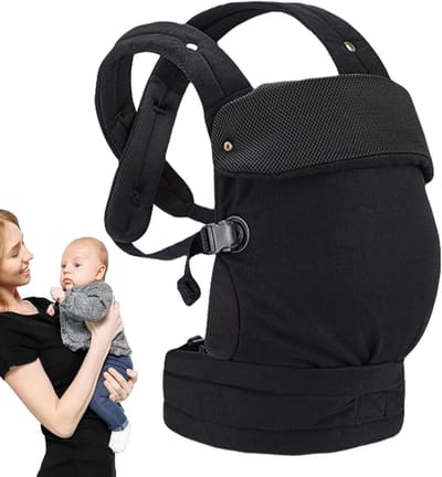 Kinderrugzakdrager - Draagdoek - Actieve Uitjes - Ergonomisch Ontwerp - Tot 18 kg - Zwart