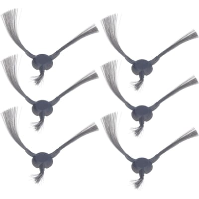 6 stuks Zijborstels Zachte Borstelharen Vervanging Robotstofzuiger Borstel voor ECOVACS N9+ Veegmachine gray