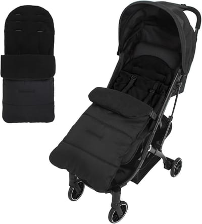 Voetenzak Kinderwagen - Baby Slaapzak - Warm Blijven - Waterdichte Stof - 80 cm - Zwart