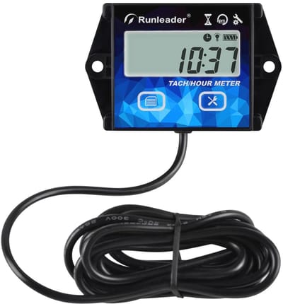 Digitale Uren Tachometer Meter met RPM Waarschuwing en Achtergrondverlichting voor Kleine Gas Motoren