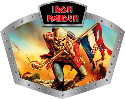 Signs USA - Muziek schild met Top Logo - Iron Maiden - 40 x 32 cm