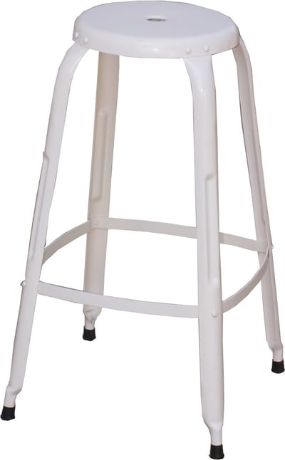 Iron-Barkruk - 74 cm - Crème Metaal