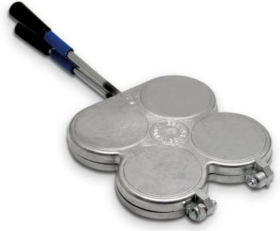 Tijgervorm Bakblik - Aluminium Vorm - Bakken Thuis - Vier Plaatsen - 10 x 10 x 10 cm - Zilver/Zwart