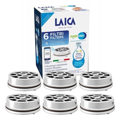 LAICA FAST DISK 6 stuks Waterfilterpatronen voor LAICA Filterflessen