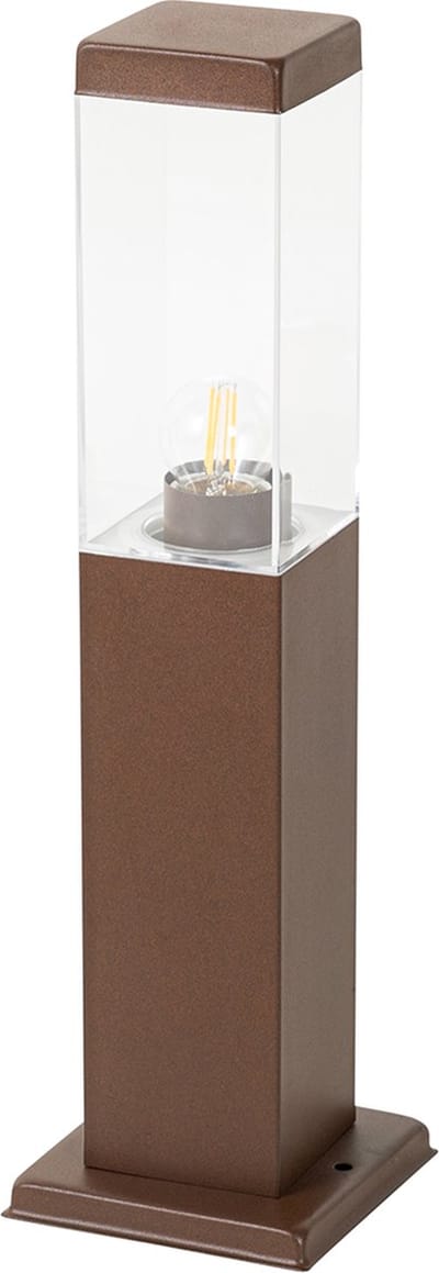 QAZQA malios - Moderne Staande Buitenlamp | Staande Lamp voor buiten - 1 lichts - H 45 cm - Roestbruin - Buitenverlichting