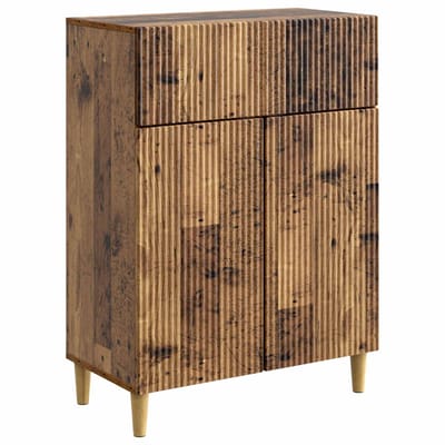 vidaXL - Dressoir - met - lade - Oud - hout - 66 - x - 34,5 - x - 90 - cm - Bewerkt - hout