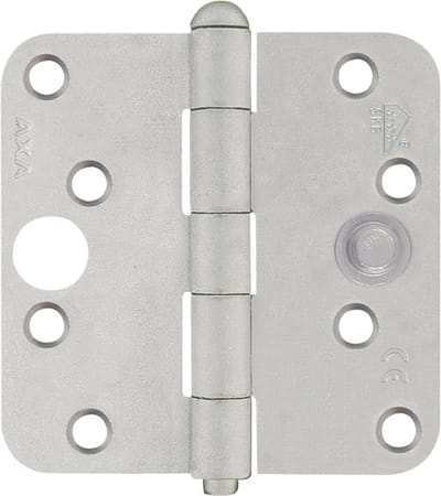 AXA Veiligheidsscharnier ronde hoeken RVS 89 x 89mm SKG*** 1114 (Prijs per stuk)