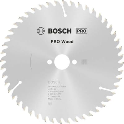 Bosch Accessories Optiline Wood 2608641172 Hardmetaal-cirkelzaagblad 160 x 20 x 1.8 mm Aantal tanden: 48 1 stuk(s)