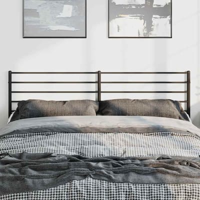 vidaXL - Vervangend - hoofdbord - metaal - zwart - 180 - cm