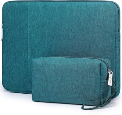 13 Inch Laptop Sleeve Set voor MacBook Air, Pro, iPad Pro/Air en XPS 13 - Donkergroen Bescherming en Stijl