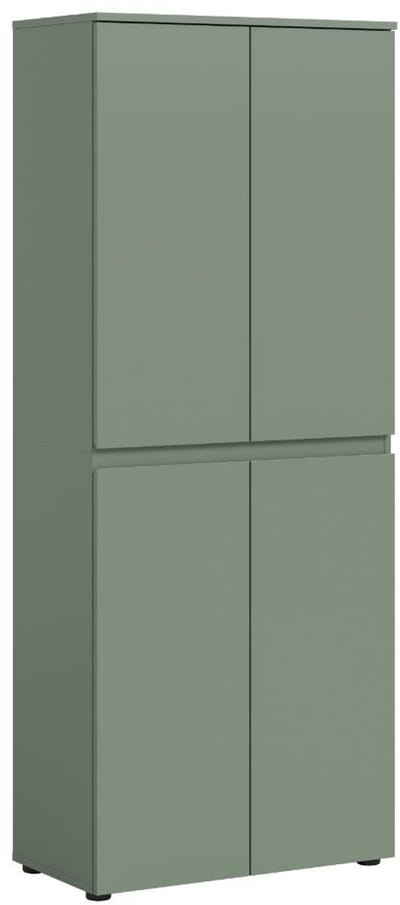Scarpa kledingkast 4 deuren stoffig groen.