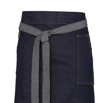 Premier Division Gewaxt Denim Taille Schort (Zwarte denim)