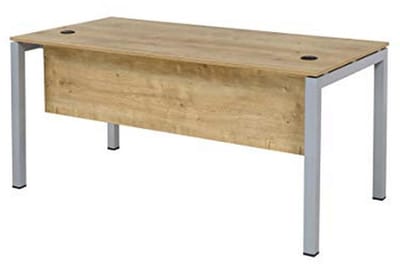 Duurzaam Computertafel voor Thuis - Krasbestendig Hout, Stevige Metalen Poten, Eenvoudig Te Monteren | 160 x 80 x 75 cm