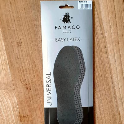Easy Latex inlegzolen - schok absorberend zooltje - ademend en zacht - Famaco maat 46