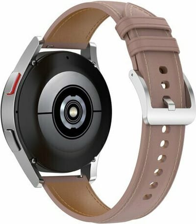 By Qubix - 20mm - Luxe leren bandje - Oudroze - Geschikt voor Huawei watch GT 2 (42mm) - Huawei watch GT 3 (42mm) - Huawei watch GT 3 Pro (43mm)