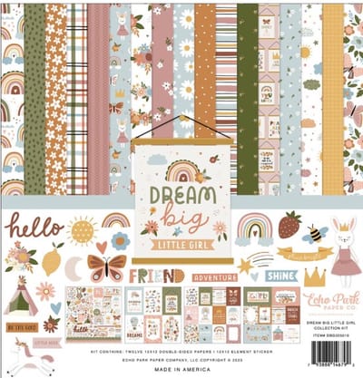 Echo Park - Dream Big Little Girl 12x12 Inch Collection Kit (DBG305016)