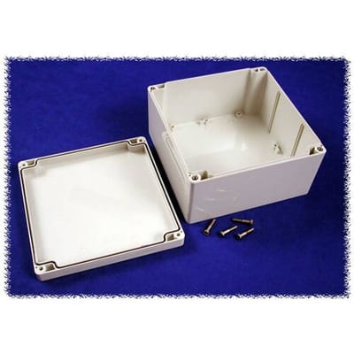 Hammond Electronics 1554S2GY Universele behuizing 160 x 160 x 90 Polycarbonaat Grijs 1 stuk(s)