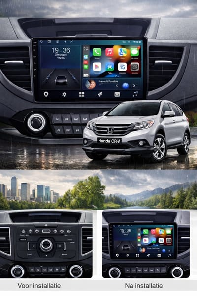 ADIVOX 10.1 inch T1 geschikt voor Honda CR-V 2012-2017 Android 15 CarPlay/Auto/Wifi/GPS/RDS/NAV/DSP