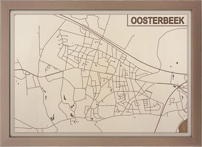 Decoratief Beeld - Houten Van Oosterbeek - Hout - Bekroned - Bruin - 21 X 30 Cm