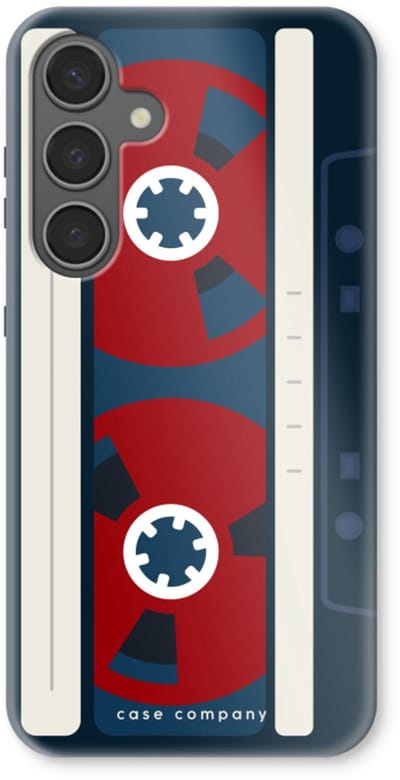 Case Company® - Hoesje geschikt voor Samsung Galaxy S24 Plus hoesje - Here's your tape - Tough Case - Maximale Bescherming alle Kanten en Schermrand