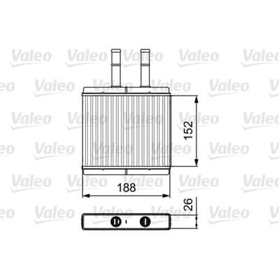 Warmtewisselaar, interieur verwarming VALEO 812442