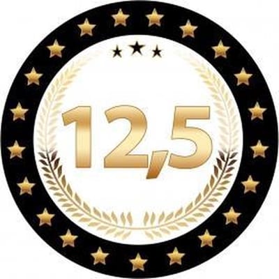 Bierviltjes 12,5 - 50x stuks - zwart/goud - luxe - verjaardag/jubilea - feestartikelen