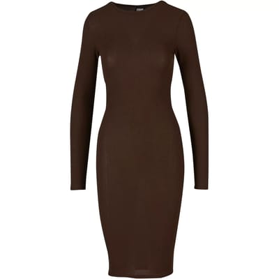 Urban Classics - Rib Kokerjurk - XS - Bruin