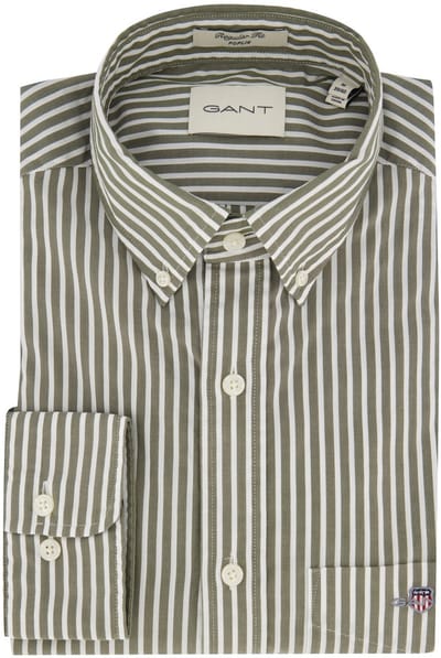 casual overhemd Gant Regular Fit groen