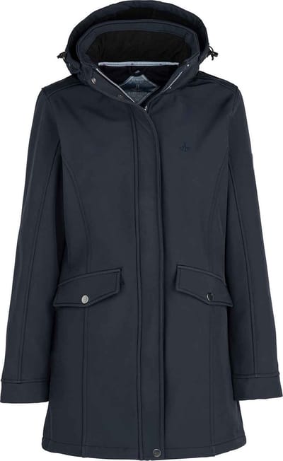 BJØRNSON Ylva Softshell Parka Tussenjas Winddicht Dames - Maat 38 - Donkerblauw