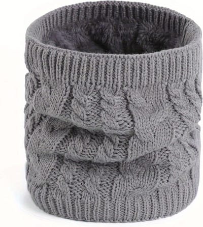 Nivard Nekwarmer - Heren - Dames - Fleece - Motor - Bandana - Masker - Colsjaal - Sjaal - Gewatteerd - Skiën - Warm - Lichtgrijs