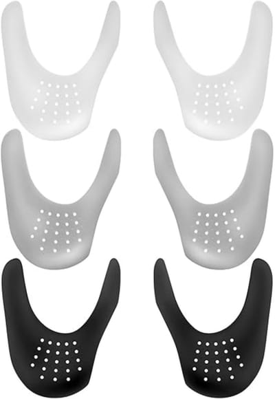 TOVBMUP Anti-rimpel schoen teenbeschermers - 3-pack - Anti-rimpel schoen beschermers geschikt voor heren - Voorkom kreukels en kerven in sneakers - Teenbeschermers geschikt voor sneakers - Anti-rimpel