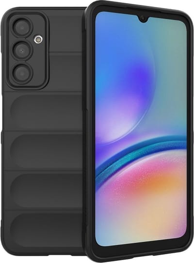 Coverup Hoesje - Geschikt voor Samsung Galaxy A05s Hoesje - Coverup Hands-On Rugged Back Cover - Zwart