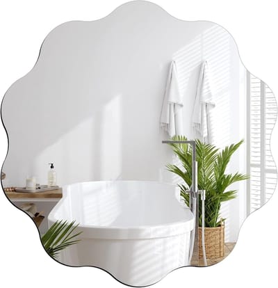 Ronde Zelfklevende Spiegel 30 cm Acryl Vrijstaand Plakspiegel voor Badkamer en Woonkamer Wanddecoratie
