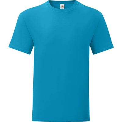 Fruit Of The Loom Heren Iconisch T-shirt (Azuurblauw)