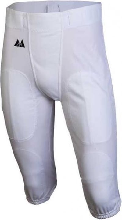 MM - American Football Broek - Volwassenen - Wit - XXL