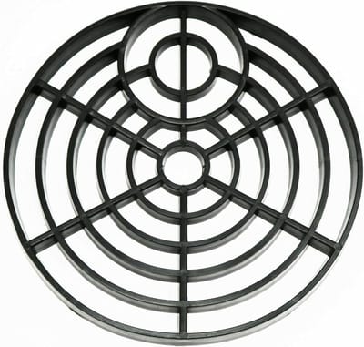 Afvoerdeksel Gulley Rooster - Drain Deksel - Vuil Tegenhouden - Zwaar Kunststof - 150mm x 150mm - Zwart