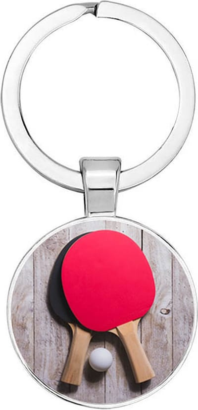 Akyol - Tafeltennis batjes Sleutelhanger - tafeltennis - tafeltennissers - sport - cadeau - verjaardag - kado - geschenk - gift - sportief persoon - 2,5 x 2,5 CM