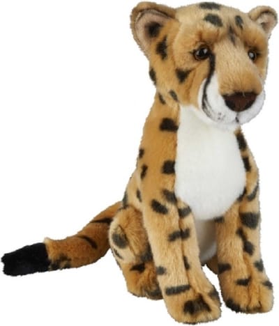 Ravensden pluche cheetah - Knuffel jachtluipaard - 28 cm - Wilde dieren knuffels