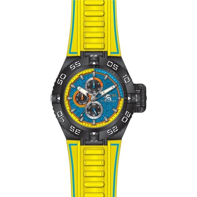 INVICTA Subaqua 49877 Herenhorloge - Quartz Uurwerk - Roestvrij Staal met Blauwe Wijzerplaat - 50 mm