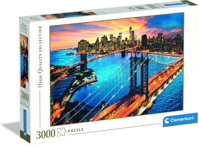 Hoogwaardige Puzzel van 3000 Stukjes - New York - Voltooid Formaat 118,5 x 84,5 cm - Adults 14-99 jaar
