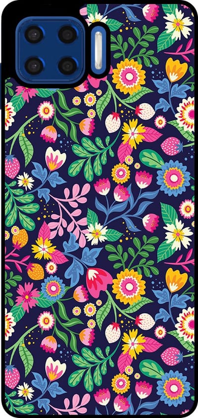 Smartphonica Telefoonhoesje Geschikt voor Motorola Moto G5 Plus met bloemen opdruk - TPU backcover case flower design geschikt voor Motorola Moto G5 Plus