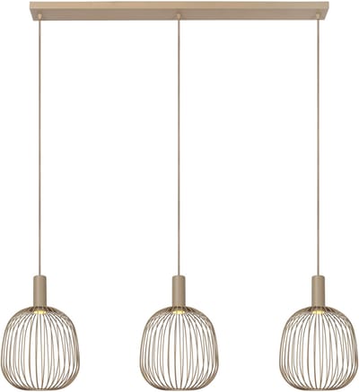 Lucide Design Hanglamp Esterel - Bruin - Metaal - 99x31.5cm - 3xgu10