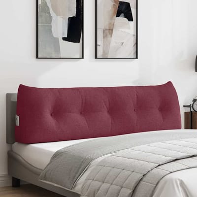 vidaXL - Rugkussen - Wijnrood - 160 - x - 24 - x - 50 - cm - Stof