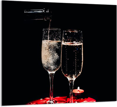 TMK ArtDeko - Snijplank - Wijn - 65x60 cm - Glas