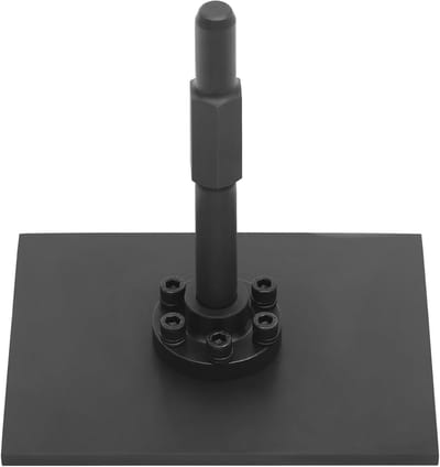 Stampplaat - Grondverdichter - Grond verdichten - Heavy duty staal - 26 x 205 cm - Zwart
