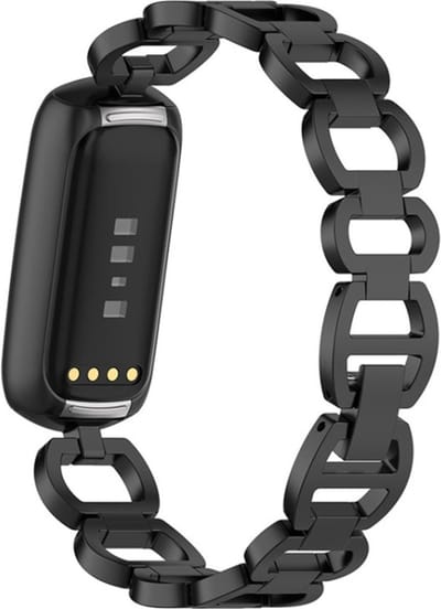 Kettingvormig bandje - geschikt voor Fitbit Luxe - zwart
