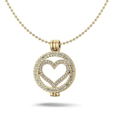 Montebello Ketting Alida Z - 316L Staal - Hart - ∅35mm - Coin - 3-delig - 80cm