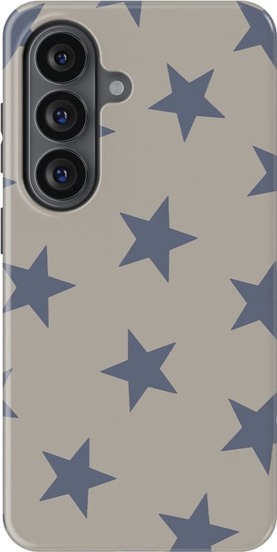 DripCase Hoesje Samsung Galaxy S26 | Sterren Design | Magnetisch Opladen | 2-in-1 Ontwerp | Stars Backcover Slate Sky