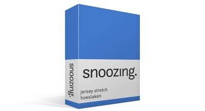 Snoozing Jersey Stretch - Hoeslaken - Eenpersoons - 90/100x200/220 cm - Meermin